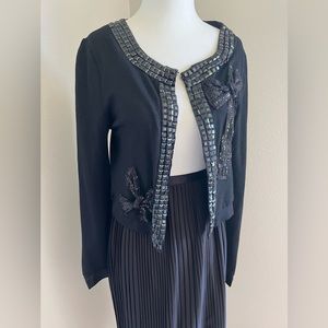Sequin ribbons cardigan